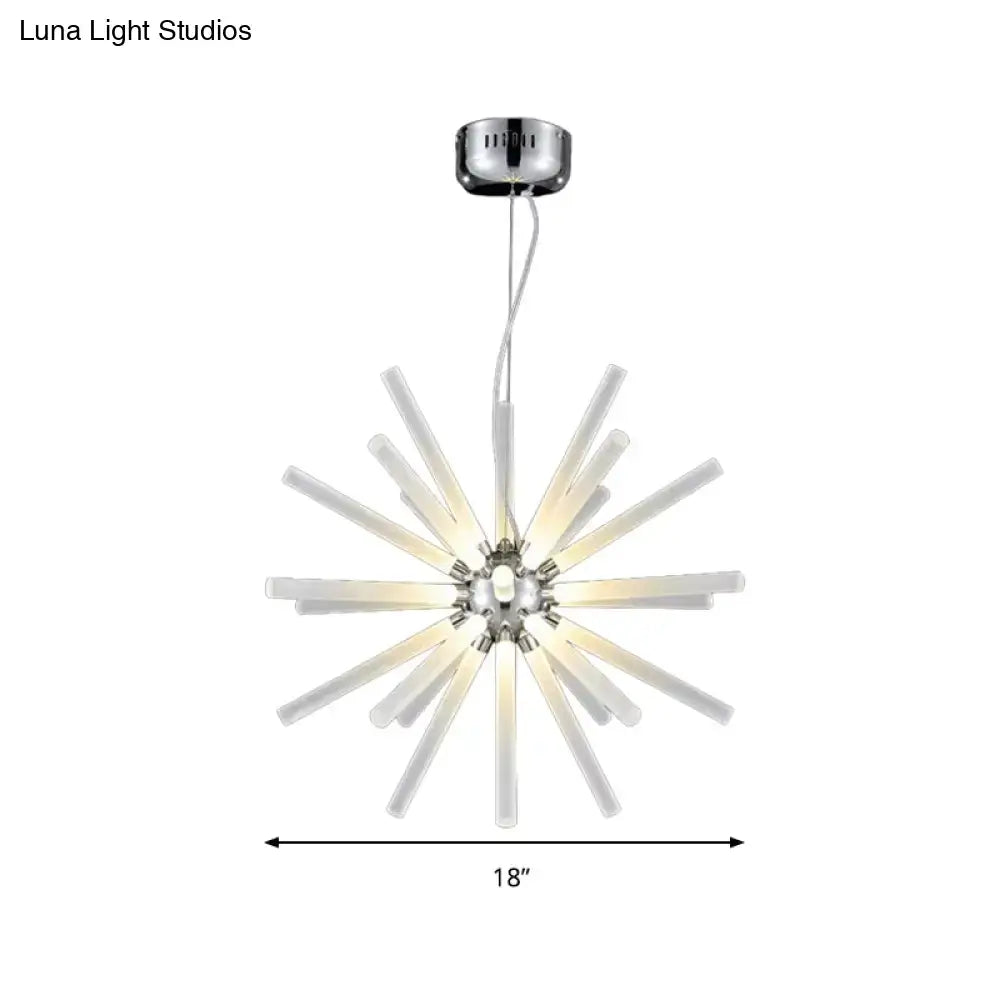 Clear Crystal Starburst Chandelier