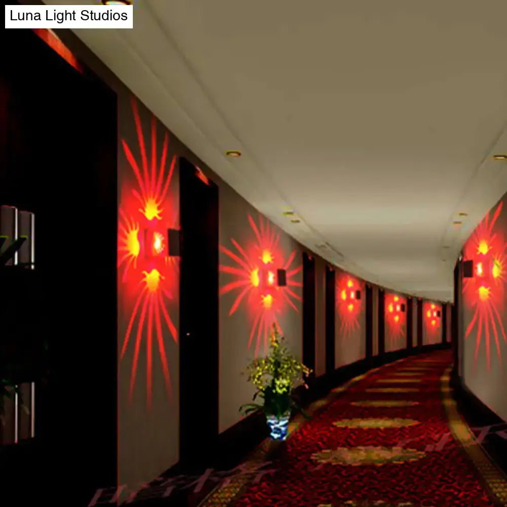 Silver Cube LED Sconce