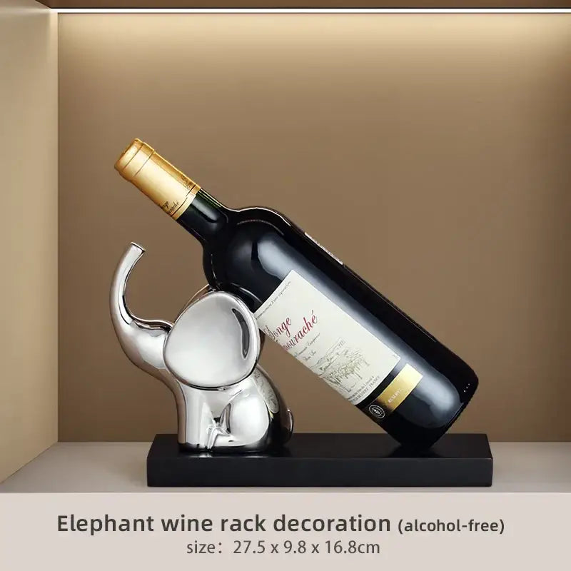 Silver Elephant Wine Rack