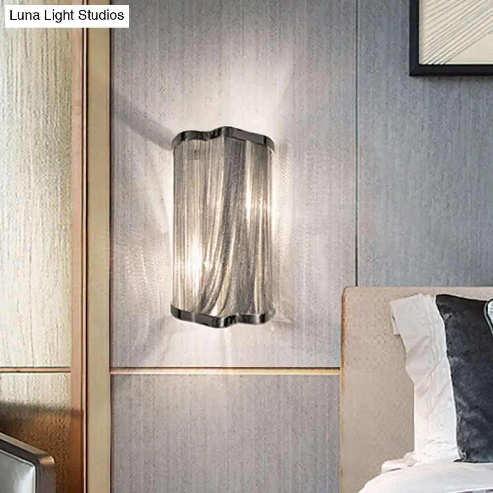 Silver Tassel Aluminum Wall Light