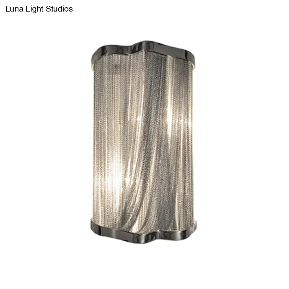 Silver Tassel Aluminum Wall Light