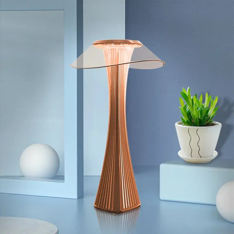 Silver Crystal Table Lamp