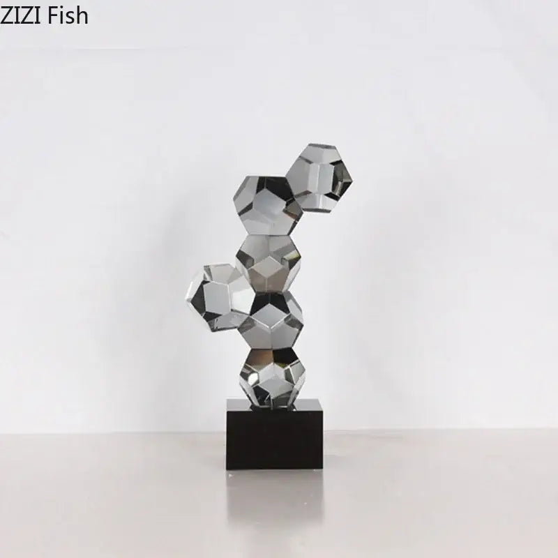 Silver Crystal Ball Ornament