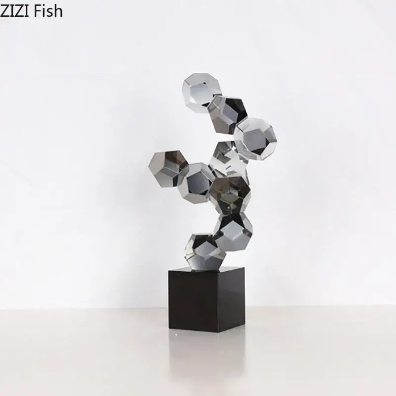Silver Crystal Ball Ornament