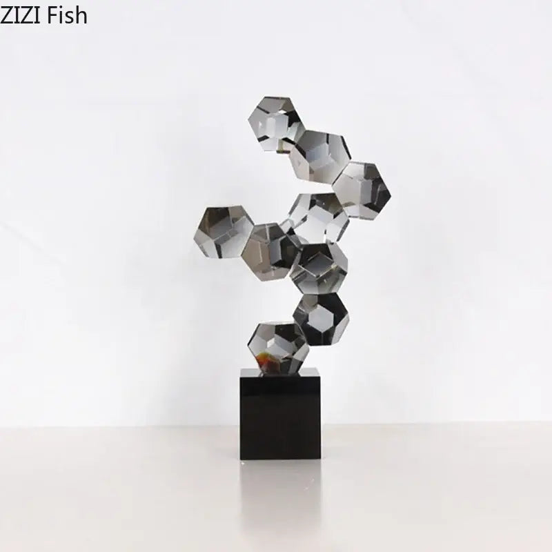 Silver Crystal Ball Ornament
