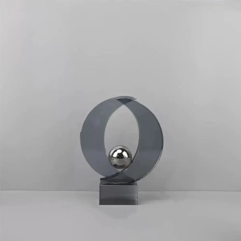 Silver Crystal Sculpture