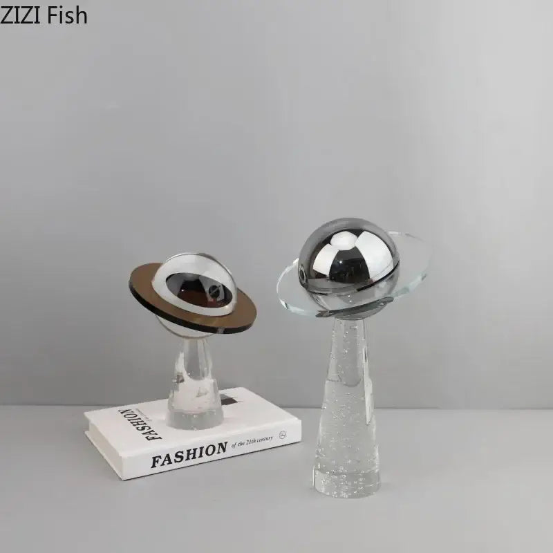 Silver Crystal Star Sculpture