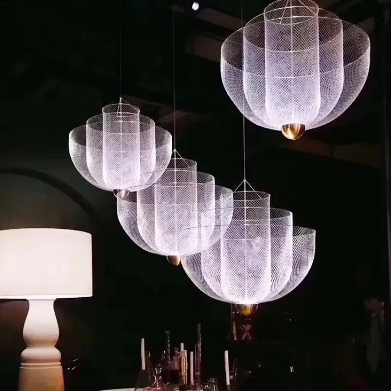 Silver Iron Chandelier