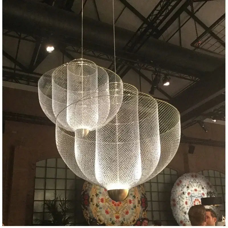 Silver Iron Chandelier