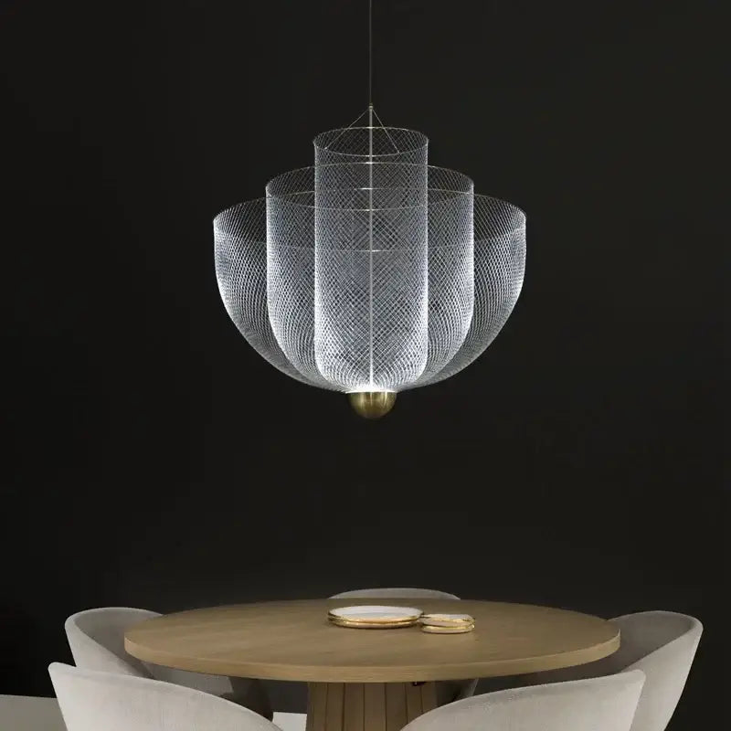 Silver Iron Chandelier