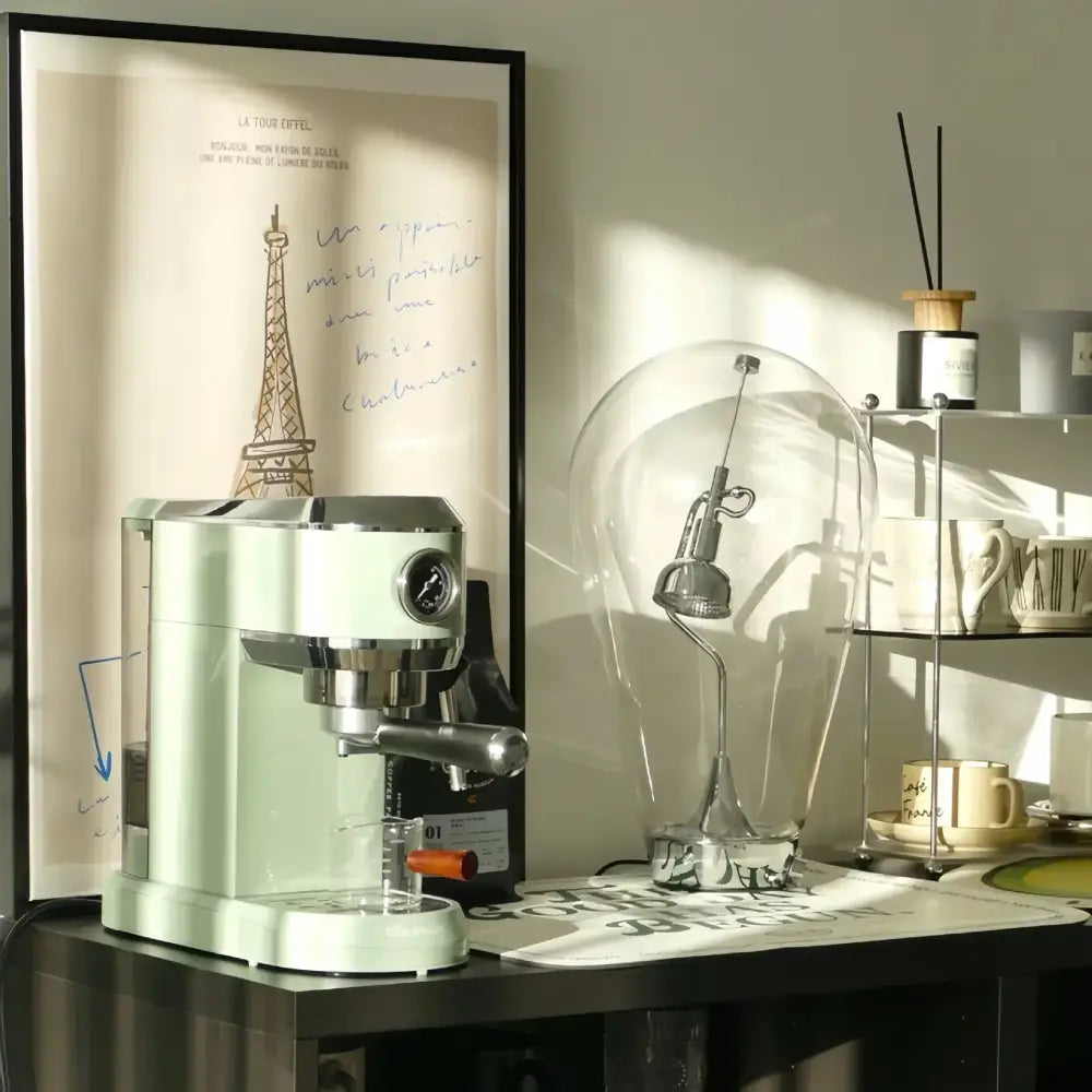 Silver Glass Desk Lamp