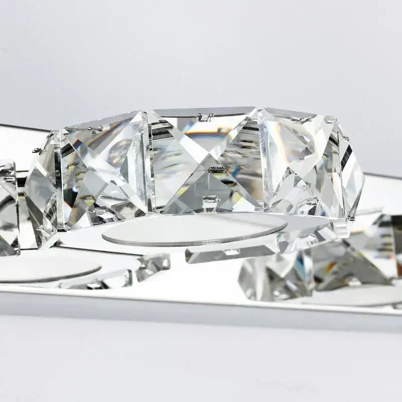 Gold Crystal Wall Lamp with Three-Head Design