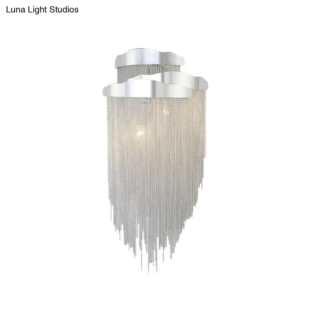 Gold Tassel Wall Lamp Aluminum Design