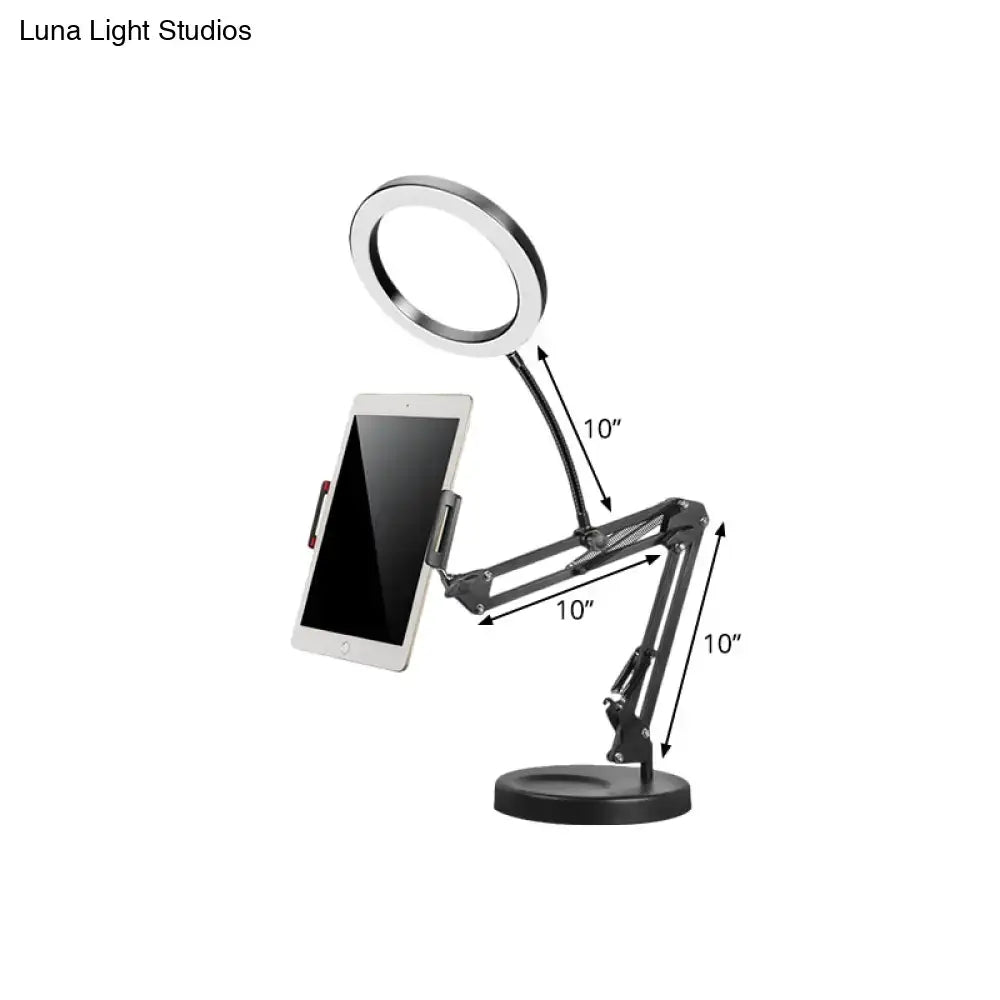 Silver LED Desk Lamp
