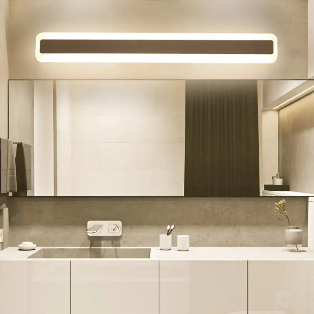 Silver Elongated Wall Light