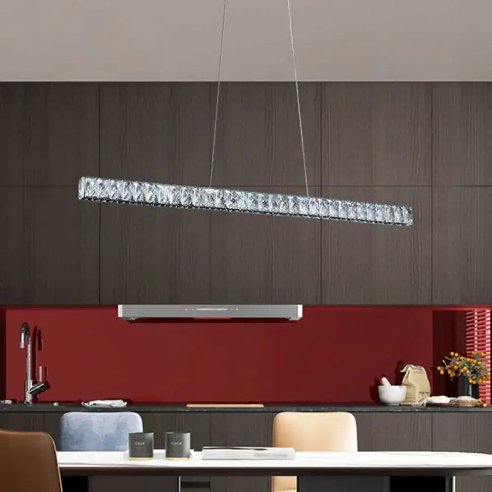 Crystal Linear Pendant Light