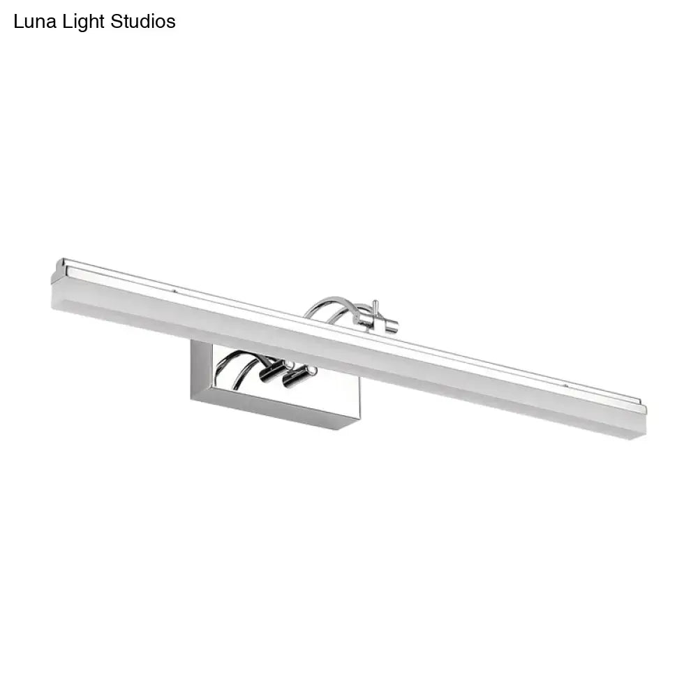 Silver Linear Wall Light
