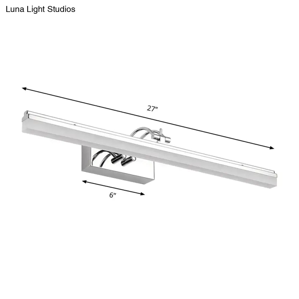 Silver Linear Wall Light