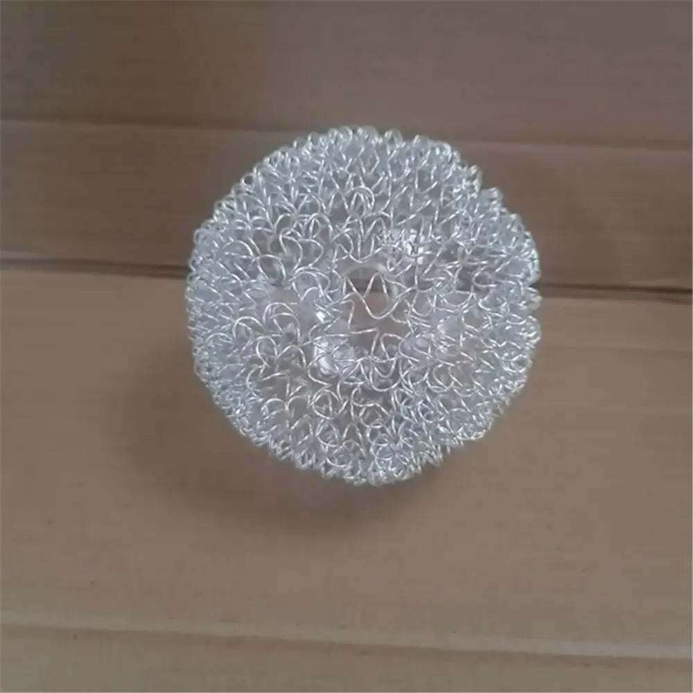 Silver Mesh Glass Lampshade