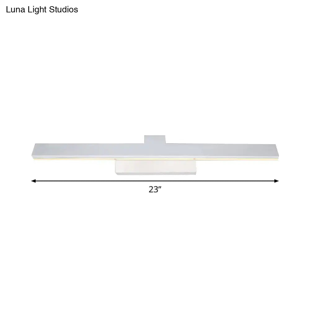 Silver Minimalist Vanity Light