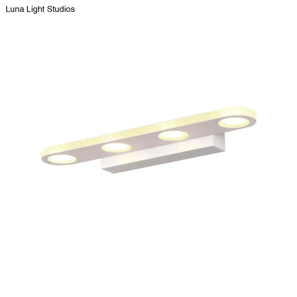 Silver Oblong LED Wall Light