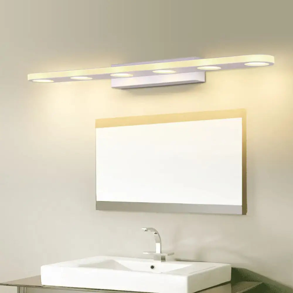 Silver Oblong LED Wall Light