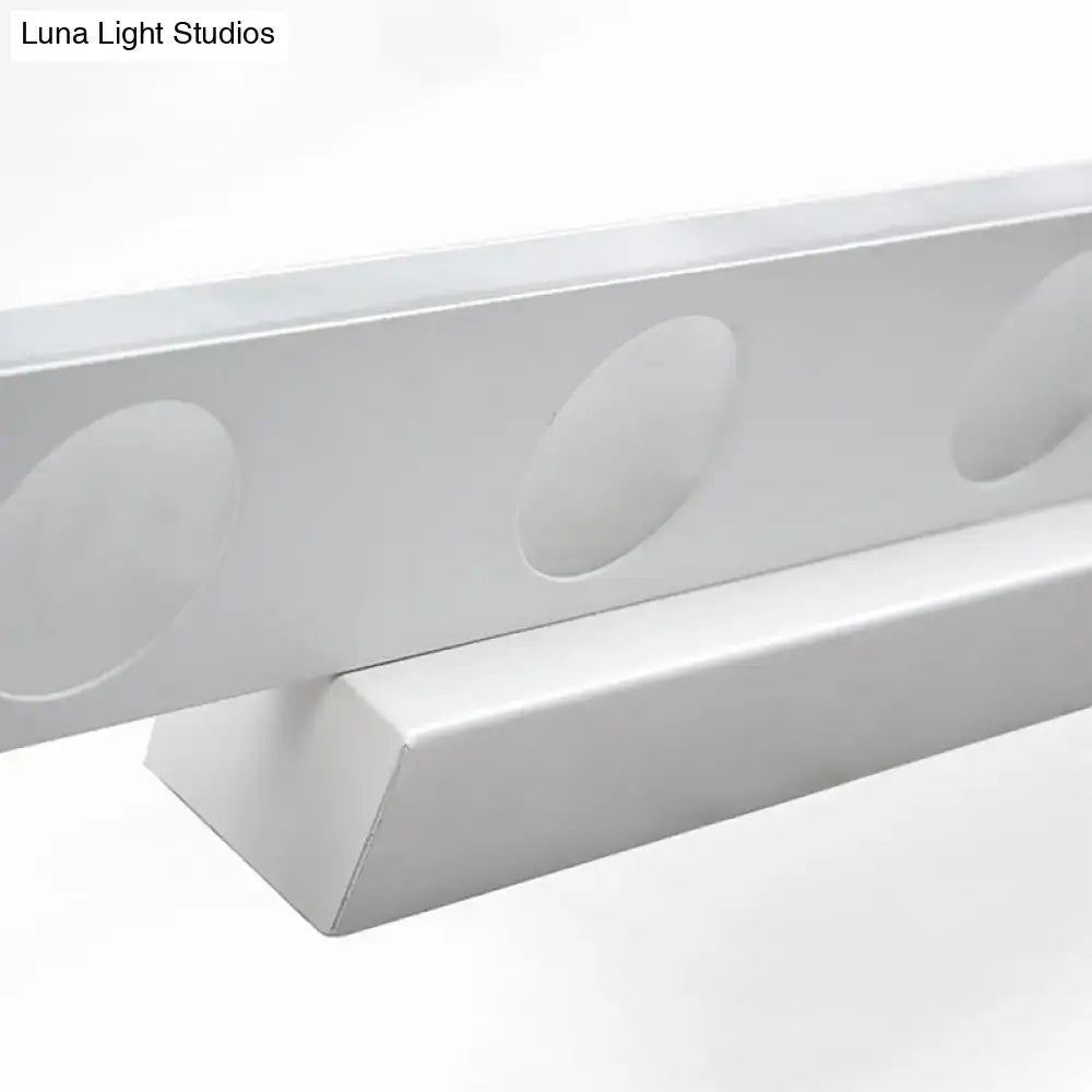 Silver Oblong LED Wall Light