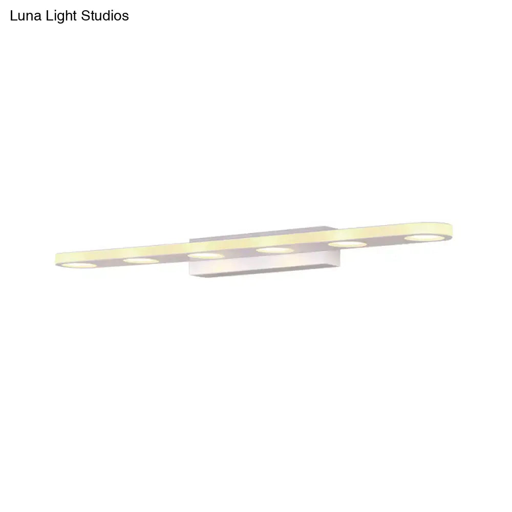 Silver Oblong LED Wall Light