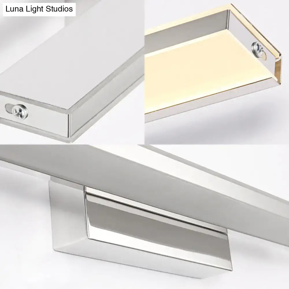 Silver Slim LED Sconce