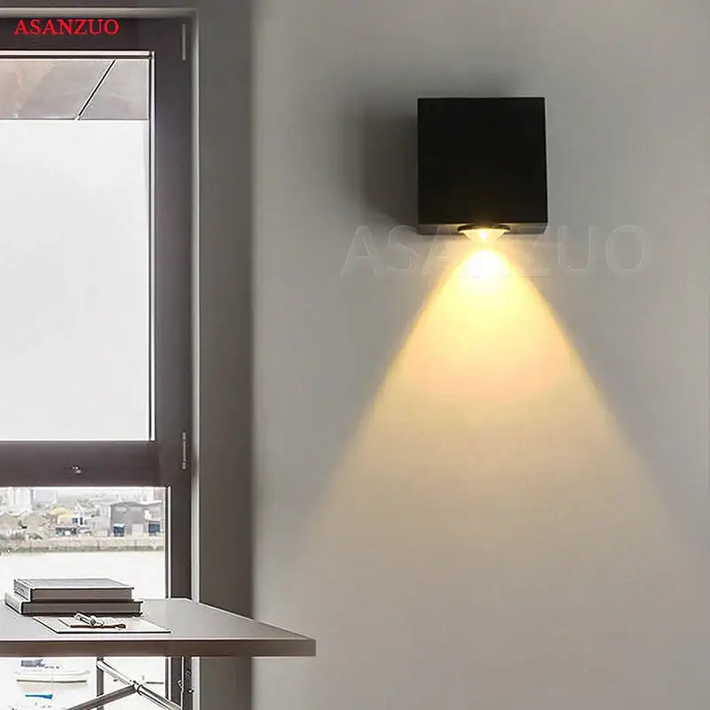 Silver Square Solar Lamp