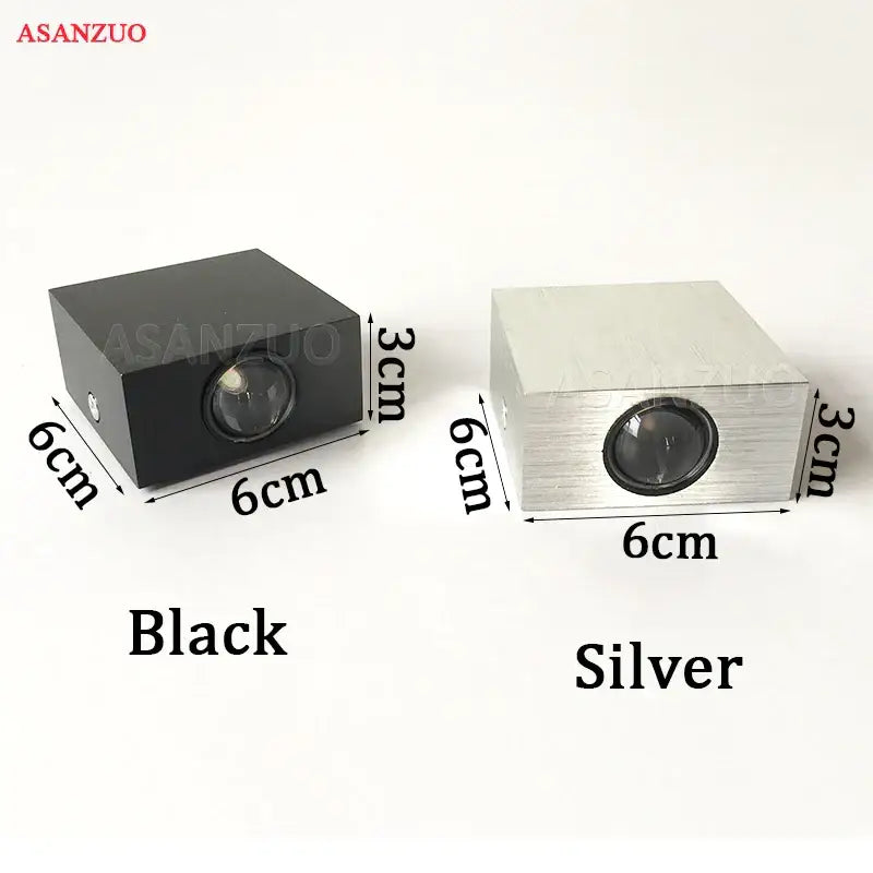 Silver Square Solar Lamp