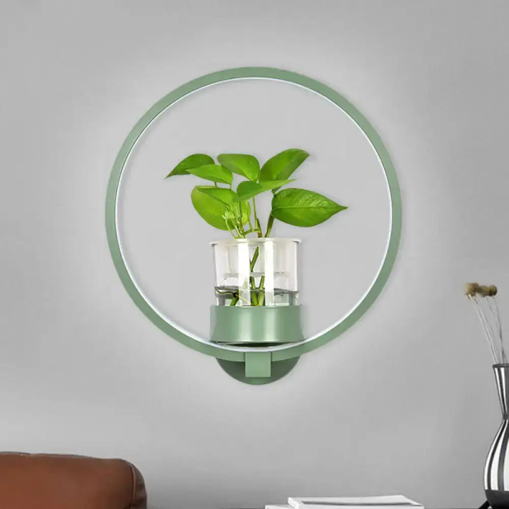 Silver Wall Light Planter