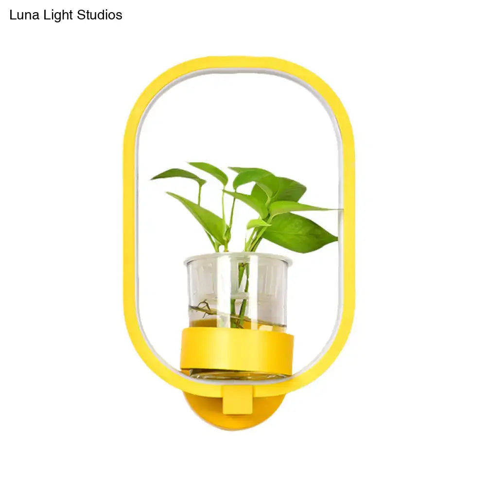 Silver Wall Light Planter