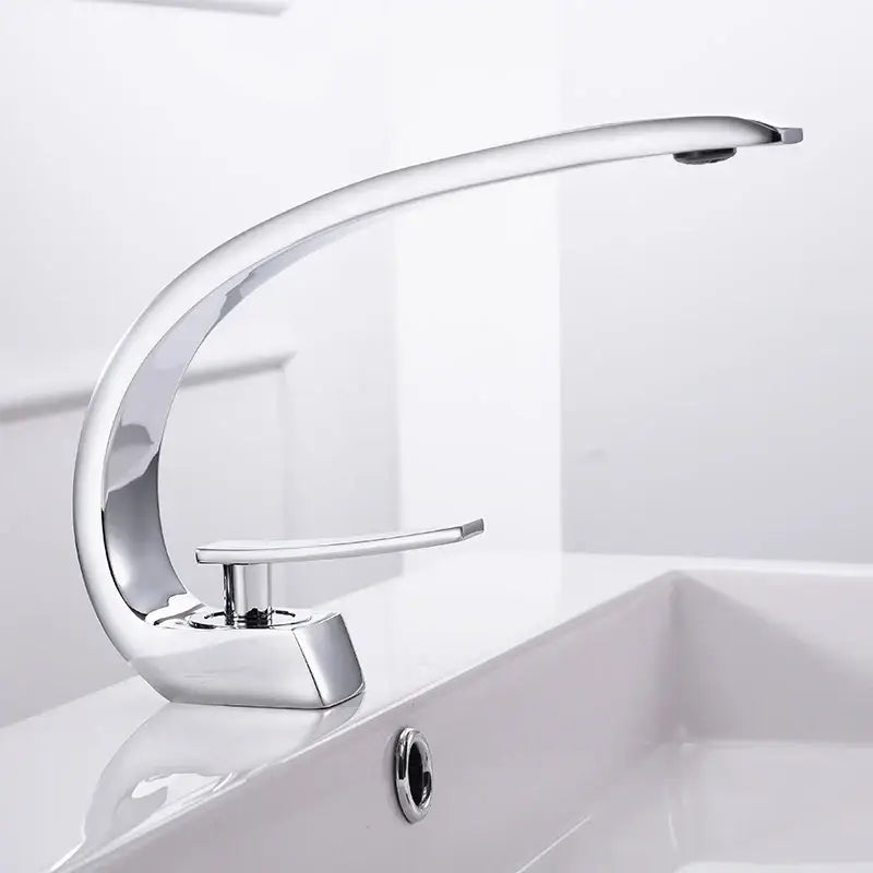Chrome Waterfall Basin Faucet
