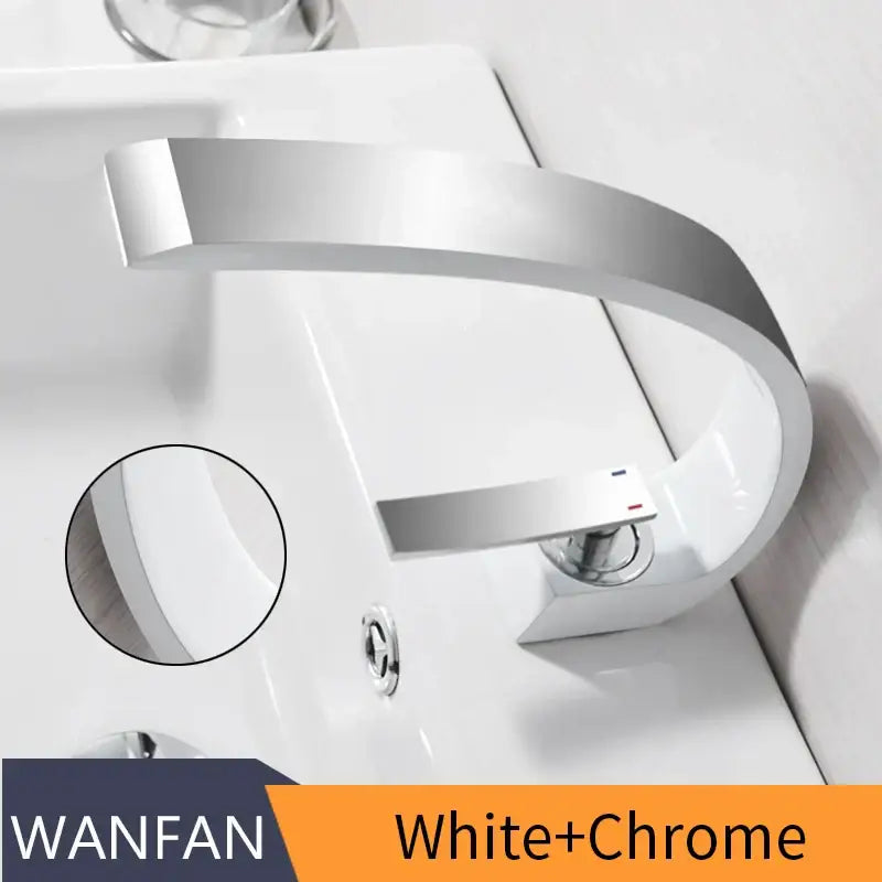 Chrome Waterfall Basin Faucet