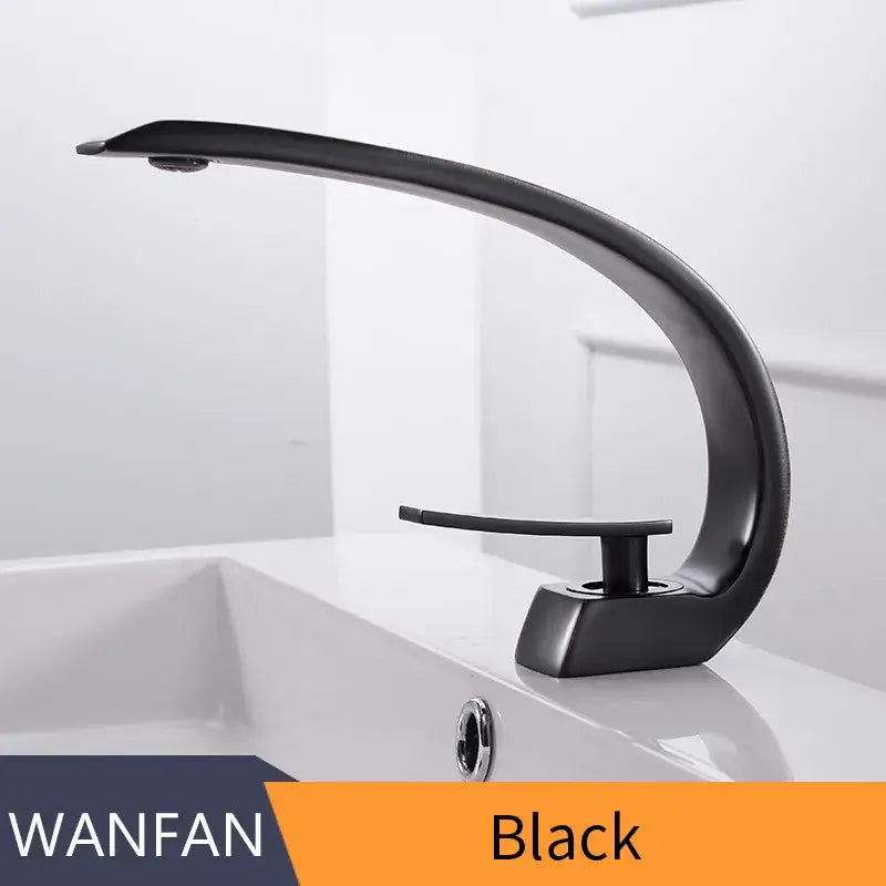 Chrome Waterfall Basin Faucet