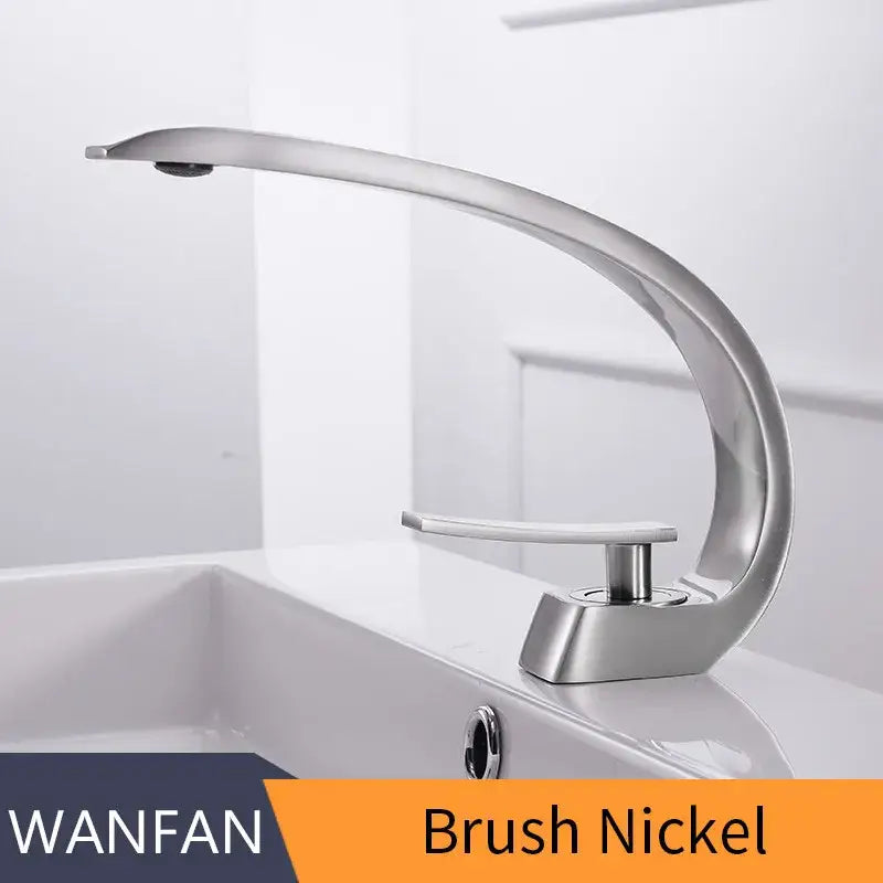 Chrome Waterfall Basin Faucet