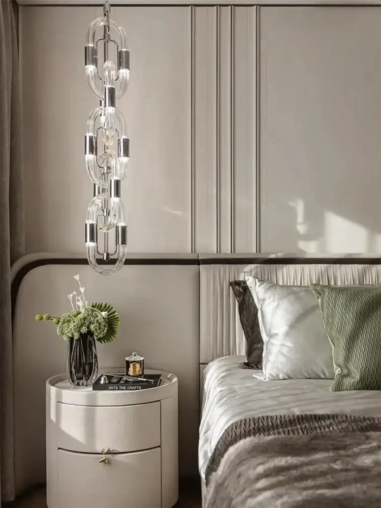 Crystal Gold Chain Chandelier