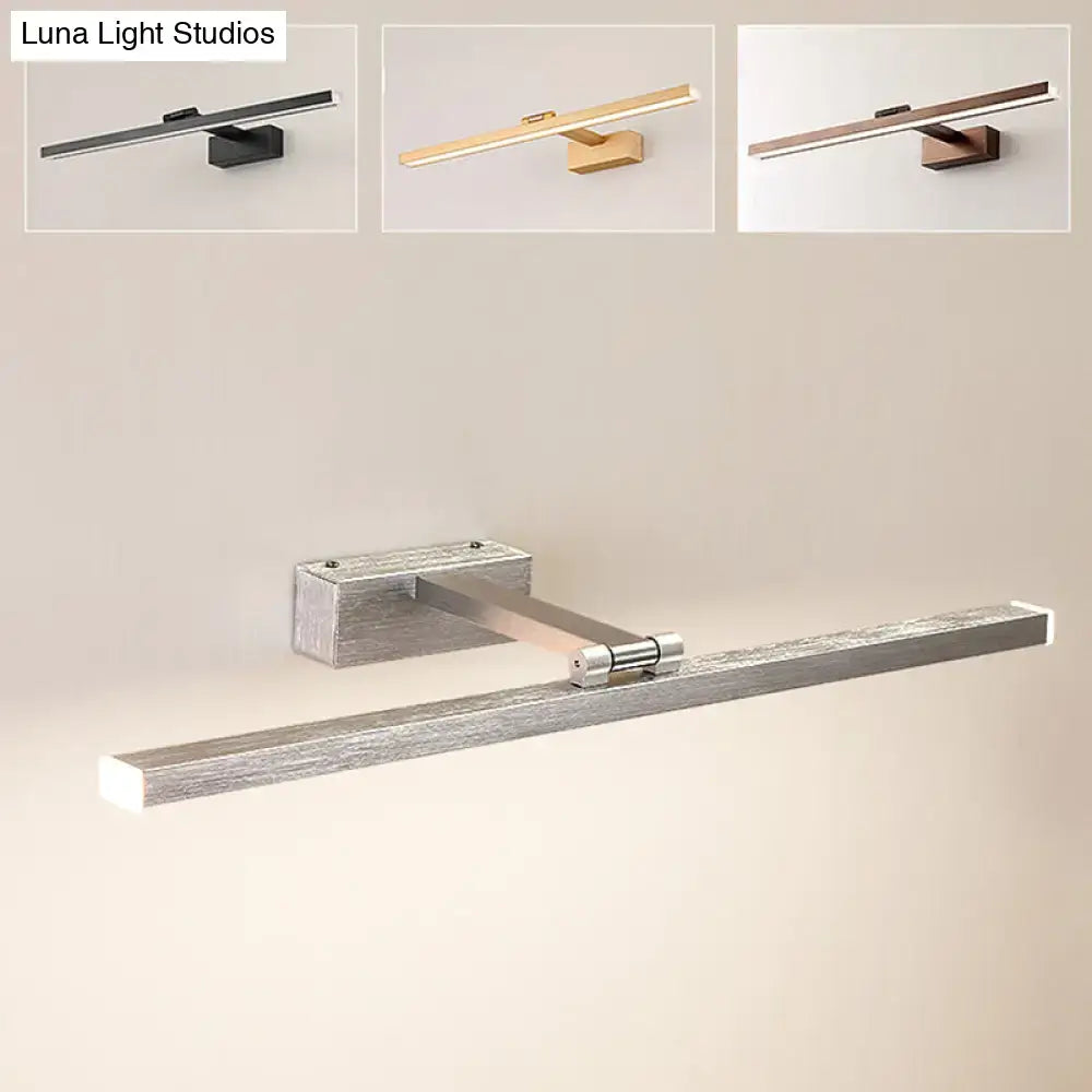 Silver Linear Vanity Light
