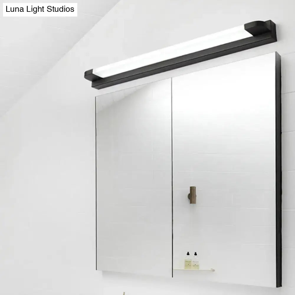 Black White Vanity Light Five Size Options