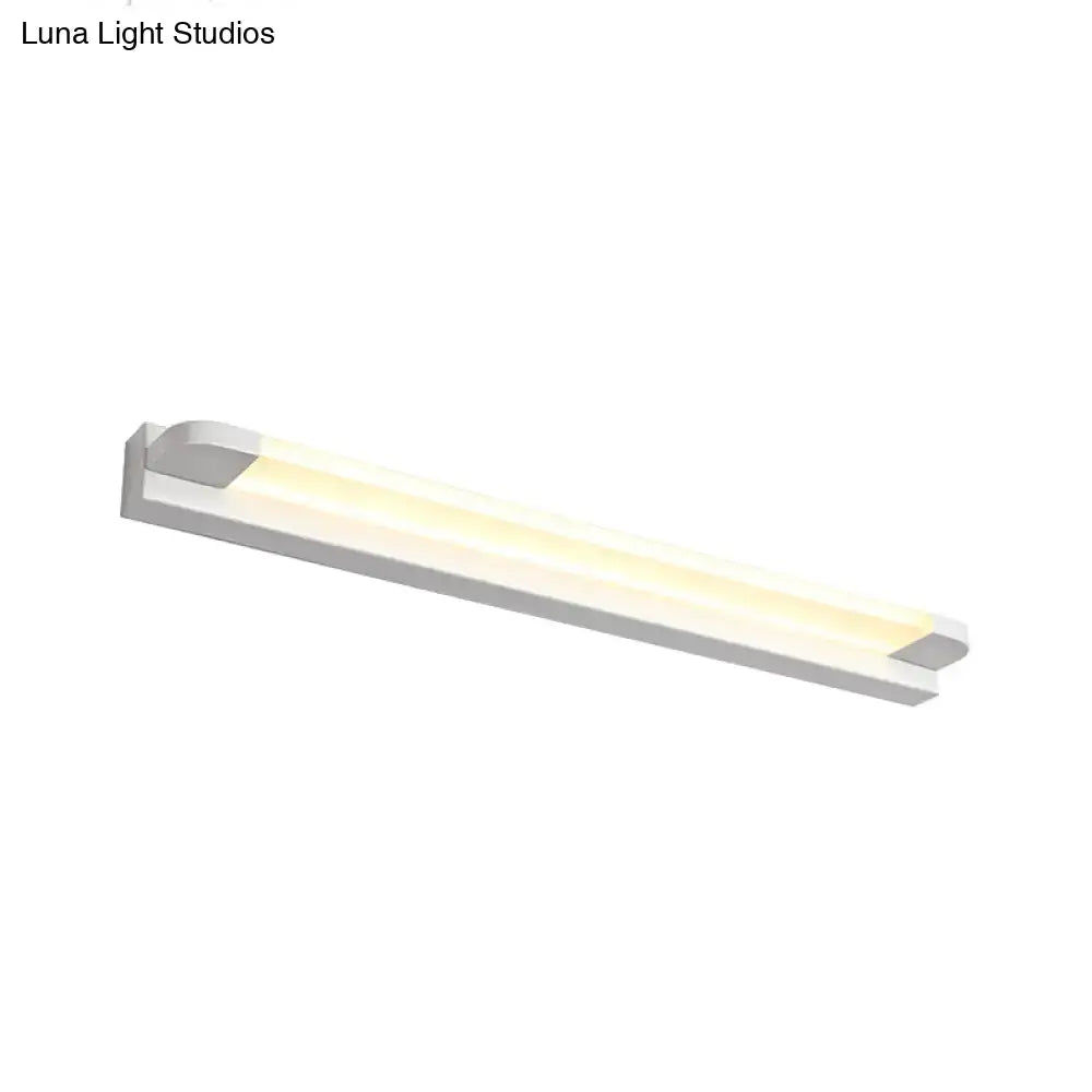 Black White Vanity Light Five Size Options