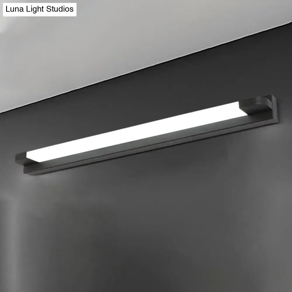 Black White Vanity Light Five Size Options
