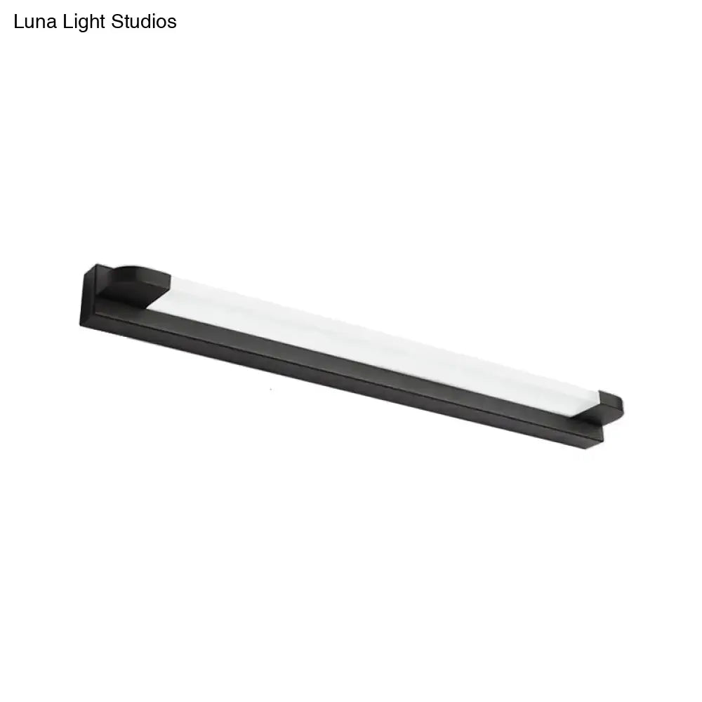 Black White Vanity Light Five Size Options