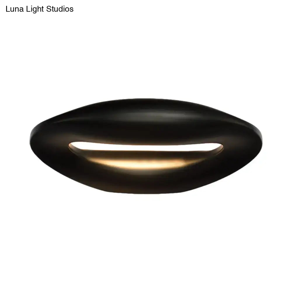 Black White LED Smiling-Face Sconce