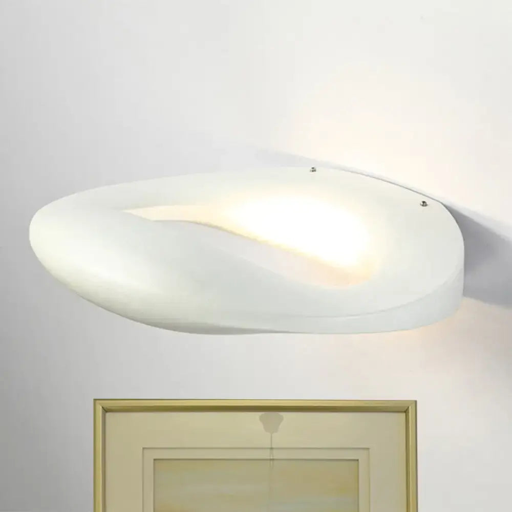 Black White LED Smiling-Face Sconce