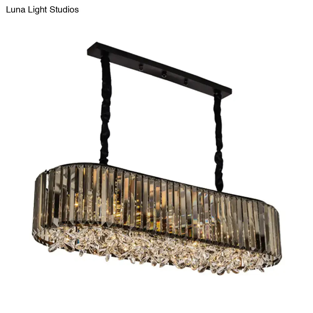 Gray Crystal Pendant Light