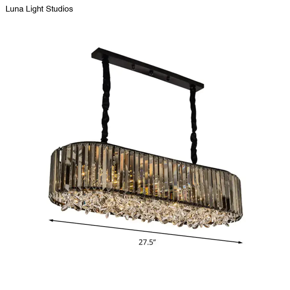 Gray Crystal Pendant Light