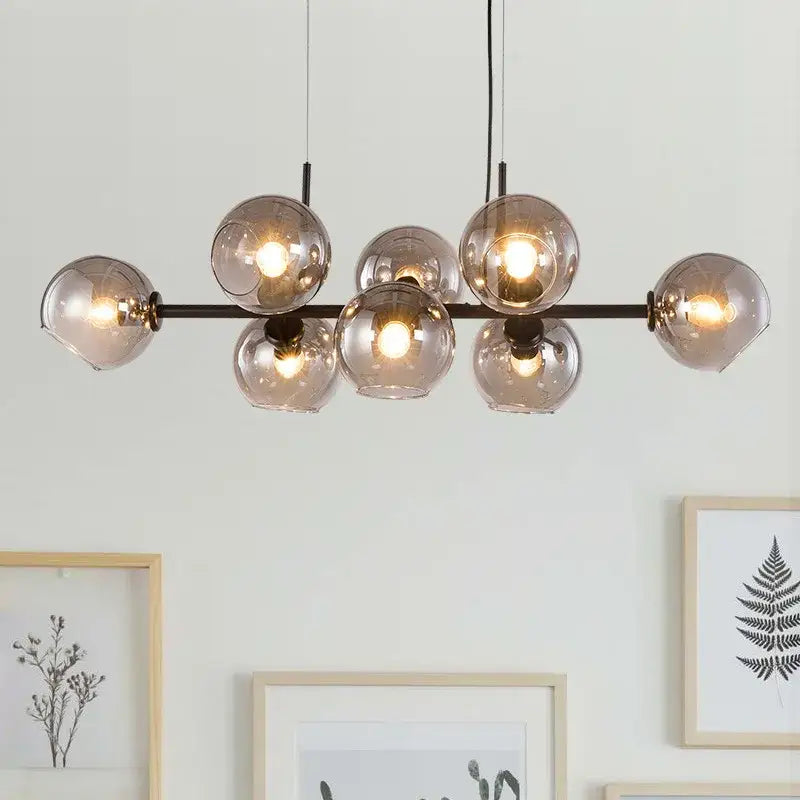 Gold Glass Ball Pendant for Kitchen or Dining