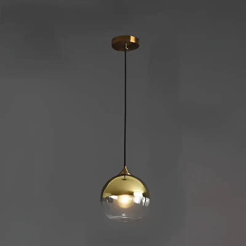Amber Glass Pendant Trio