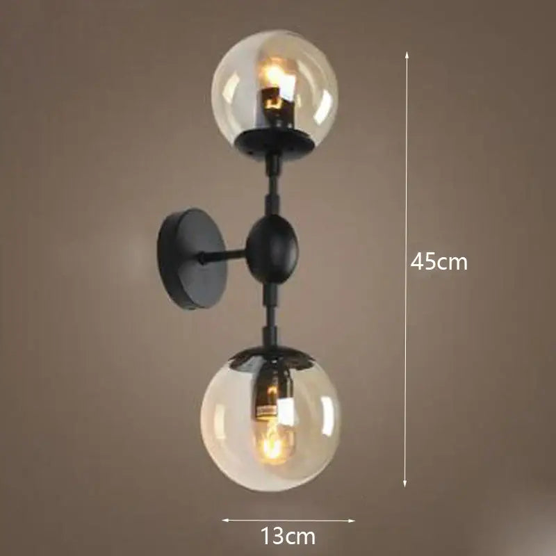 Smoked Glass Bean Sconce